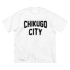 JIMOTOE Wear Local Japanの筑後市 CHIKUGO CITY ビッグシルエットTシャツ