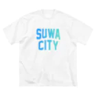JIMOTO Wear Local Japanの諏訪市 SUWA CITY ビッグシルエットTシャツ