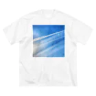 ArtWillの飛行機雲 ビッグシルエットTシャツ