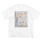 bugs club shopのsea life, fish and shells Big T-Shirt