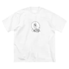 ぽんきち-`🐬⋆のゆるネタなちゅちゃん ビッグシルエットTシャツ