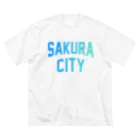 JIMOTO Wear Local Japanのさくら市 SAKURA CITY ビッグシルエットTシャツ