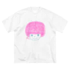 ichikoのピンクアフロだヘイ！ ビッグシルエットTシャツ