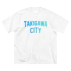 JIMOTOE Wear Local Japanの滝川市 TAKIGAWA CITY ビッグシルエットTシャツ