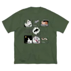 焦豆堂の七つの大罪（猫）カラー版 ビッグシルエットTシャツ