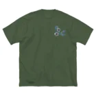 CLOVER-SHOKOの花＊モノクロ♪ ビッグシルエットTシャツ