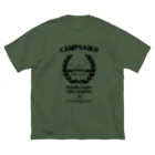 Too fool campers Shop!のSDCsキャンペーン キャンプサイコーおじさんコラボ(黒文字) Big T-Shirt