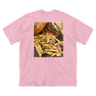 vinksyのFrench fries  ビッグシルエットTシャツ