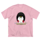 アトリエ・猫のHitaiの女王猫タマ様（オーバル ） ビッグシルエットTシャツ