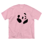 No-GのNo.G panda black ビッグシルエットTシャツ