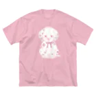 つぴつぴシジュウカラのCute spotted Dalmatian ビッグシルエットTシャツ