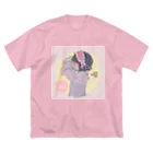 色田/SHIKIDAのやさしい朝になりますように ビッグシルエットTシャツ