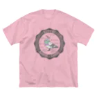 陰謀論かわいいのHATO NI KANSHI SARERU 公園にいるやつver. ビッグシルエットTシャツ