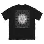 Tribal 70 Designのゼンタングル風_枠有り Big T-Shirt