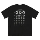 kg_shopの[★バック] Visual Acuity Testing [ホワイト] Big T-Shirt