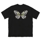 913WORKS WEB SHOP SUZURIの大胡麻斑の成虫と蛹 ビッグシルエットTシャツ