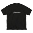 SCC DESIGN WORKSの頑張りすぎない！(白文字) Big T-Shirt