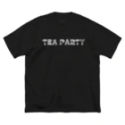 TEA PARTY Dance ShopのTEA PARTY フロントロゴ ビッグシルエットTシャツ Black ビッグシルエットTシャツ