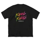 (\( ⁰⊖⁰)/) esaのKeebKaigi Official Swag (with backprint) #keebkaigi  ビッグシルエットTシャツ