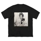 kameriyaのコレクション「猫と共に流れる時」 ビッグシルエットTシャツ