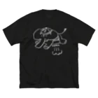 Romax2chanのハイパーインドゾウ(白) ビッグシルエットTシャツ