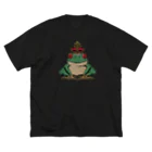 oManjYuの実験室のCrown Frog(G) ビッグシルエットTシャツ