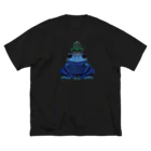 oManjYuの実験室のCrown Frog(B) ビッグシルエットTシャツ