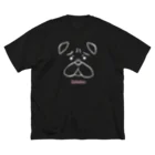 kotetsu_pugの黒パグ小鉄 ビッグシルエットTシャツ