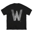 Graphic Design +αのゴシックのW（Big Tシャツ） Big T-Shirt