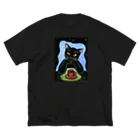 片岡まみこsuzuri店のBlack coffee ビッグシルエットTシャツ