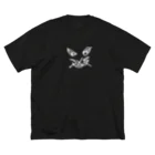 よかとロックの刺身が好きな猫 ビッグシルエットTシャツ