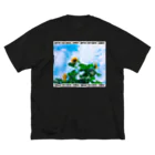 ため息のひらめきのSwaying sunflowers, summer.(street) ビッグシルエットTシャツ