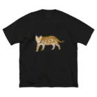 小鳥と映画館の虎 猫 トイガー Big T-Shirt