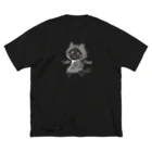 猫印のサバトラになりたいクロネコ ビッグシルエットTシャツ