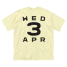 XlebreknitのWednesday, 3rd April ビッグシルエットTシャツ