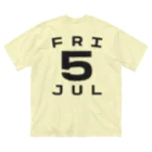 XlebreknitのFriday, 5th July ビッグシルエットTシャツ