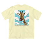 HIGH FIVE ShopのAre you happy?バックプリント Big T-Shirt