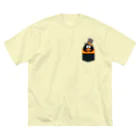 ラルス（個人ショップ）のひょっこりペンギン ビッグシルエットTシャツ