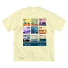 Teal Blue CoffeeのBest of Cafe music ビッグシルエットTシャツ