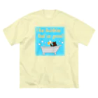 キッズモード某のバブルベアー(ブルーバックVr) ビッグシルエットTシャツ