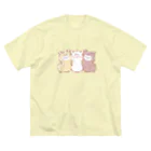 樹野こずえのモフモフアルパカ三色団子 ビッグシルエットTシャツ