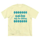 キッズモード某のチャリロゴアーガイル(mint) Big T-Shirt