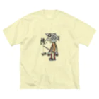 mabterroの魚面人 ビッグシルエットTシャツ