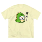 mame&coのちびトリ（恐竜） ビッグシルエットTシャツ