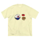 ごはんくんと仲間たちのごはんくんとトマトちゃんと味噌汁くん Big T-Shirt