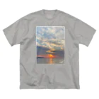 usa7の朝焼け-02 ビッグシルエットTシャツ