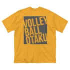 unyounyounyoのVOLLEY BALL OTAKU(オタク)<濃灰> ビッグシルエットTシャツ