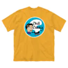 chill curry(チルカレー)のchill サマーイエロー(turquoise) Big T-Shirt