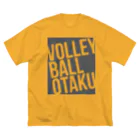 unyounyounyoのVOLLEY BALL OTAKU(オタク)<濃灰> ビッグシルエットTシャツ