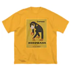 YS VINTAGE WORKSのチェコ・プラハ動物園　マッチ箱 チンパンジー ビッグシルエットTシャツ